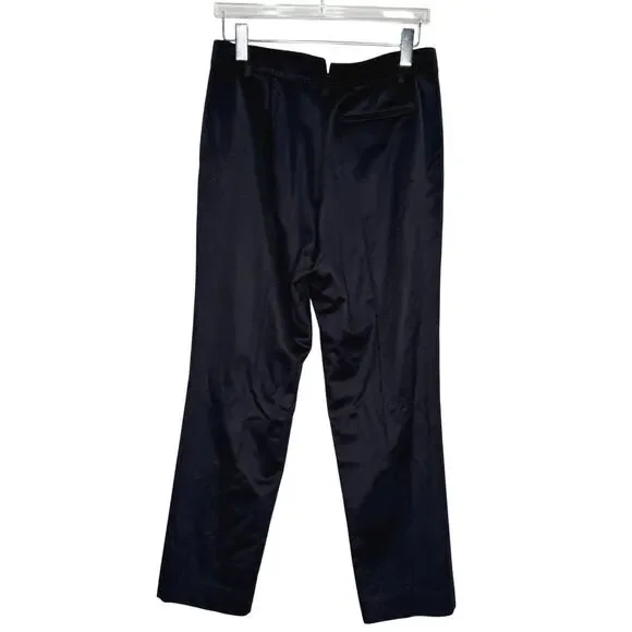 Gabriela Hearst Tailored Pleated Tapered Trouser Black 100% Cashmere IT46 US10